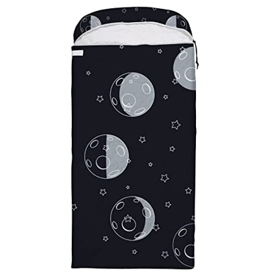 Orediy Saco de dormir de 3 estaciones cálidas y ligeras bolsas de dormir para adultos, adolescentes, senderismo, viajes, mochileros, fases lunares cat