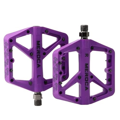 Pedales Mtb No deslizante Mtb Pedal Fibra de nylon Rodamientos sellados Pedal de plataforma de bicicleta for bicicleta de carretera BMX Piezas de bici