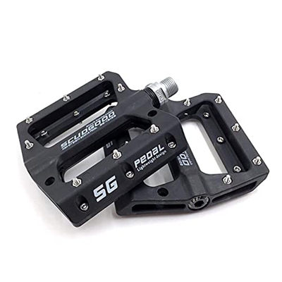 Pedales Mtb Pedal de bicicleta plana 1 Pedal Fibra de nylon Soporte sellado Pedales de superficie grandes Mtb Parte de bicicleta for ciclismo accesori