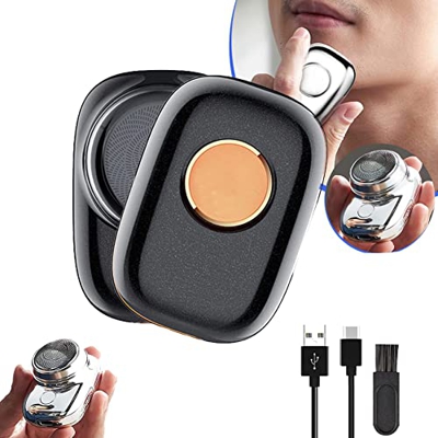 Mini-Shave Portable Electric Shaver, Pocket Size Travel Electric Razor, Cordless Wet Dry Lightweight Shaver, IPX7 Waterproof Electric Painless Shaver 