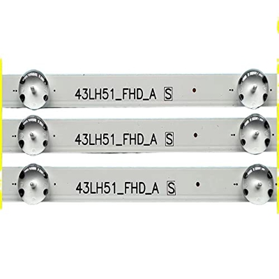 FREPEG Tira de LED for iluminación Trasera for 43LF510V 43LF5100 43LH590 43LH510V 43LH520V 43LH51_FHD_A/B 43LH570V 43LH590V 43LJ515V 43LJ515V reemplaz