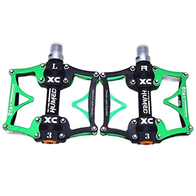 WGZNYN Pedales MTB Anchos de montaña Plana Ciclismo en Bicicleta Pedal for Bicicleta 3 Rodamientos sellados 9/16 MTB BMX Pedales 5 Colores Disponibles