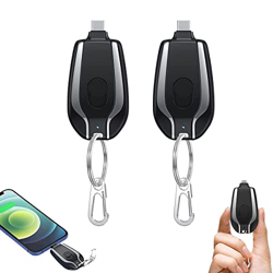 ARAAO 1500mAh Mini Power Emergency Pod Keychain Phone Charger,Keychain Portable Charger for iPhone or Type-c,Key Ring Cell Phone Charger,Portable Emer en oferta
