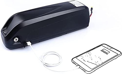 stdpcxz Batería Bicicleta Eléctrica 52V 8Ah 10Ah 12.5Ah 15Ah 17.5Ah Batería De Iones De Litio, Placa De Protección BMS, Bicicleta Eléctrica para 200W 