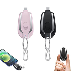 1500mAh Mini Power Emergency Pod Keychain Phone Charger,Keychain Portable Charger for iPhone or Type-c,Key Ring Cell Phone Charger,Portable Emergency  precio