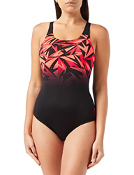 Speedo Hyperboom Placement Muscleback One Piece Swimsuit, Negro/Rojo, 44 Women's precio