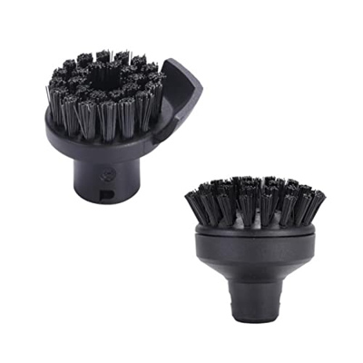 KNOKR Limpiador de vapor Raspador de hendidura Cepillo redondo Limpiador de vapor Accesorio para KARCHER SC1/SC2/SC3/SC4/SC5 Hoover piezas y accesorio
