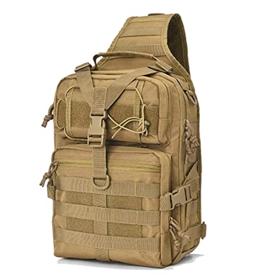 YuanDiann Mochila Táctica Militar Bandolera, Mochila de Pecho Multibolsillos Multifunción Impermeable Outdoor Molle Asalto Mochila de Hombro Combate S