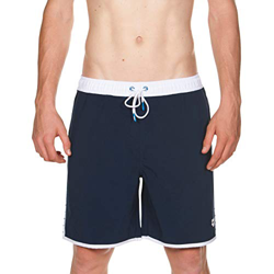 ARENA Team Stripe Bermuda Beach Short, Hombre, Navy-White-Navy, L precio
