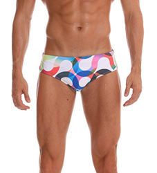 Arcweg Bañadores para Hombres Pantalones Trigulares Cortos Calzoncillos Traje de Baño Cortos Hombres Elástica Almohadillas Extraídas Patrón Geométrico características