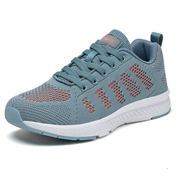 Zapatillas de Deportivos de Running para Mujer Gimnasia Ligero Sneakers Negro Azul Gris Blanco Todas Azul 39 características