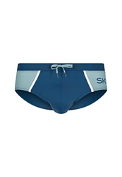 Skiny Every Summer in Swimwear Bañadores Ajustados para Hombre, Ocean Mineralblue-Bloque de Colores, M precio
