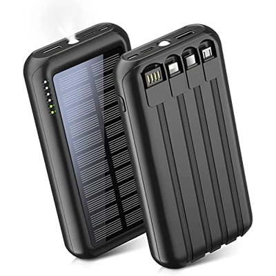 Power Bank 20000Mah, Cargador Portátil USB C 4 Salida 3 Entrada, Cargador De Teléfono Power, Power Bank Carga Rápida Al Aire Libre para Tableta Móvil,