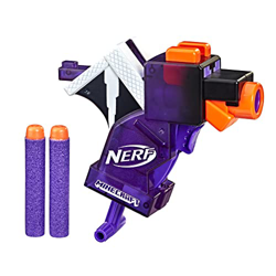 NERF MicroShots Minecraft Ender Dragon Mini Blaster, diseño de Minecraft Dragon Mob, Incluye 2 Dardos Oficiales Elite, Mango de cebado, Multicolor características