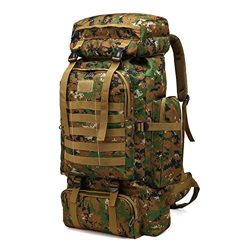 TOUYAKO Mochila táctica Militar 80L de Gran Capacidad, Senderismo, Camuflaje, Acampada y Otras Actividades al Aire Libre… características