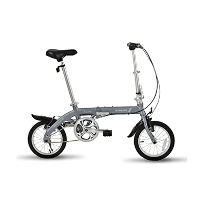 Wonzone ddzxc Bicicletas Eléctricas 14 "Bicicleta Plegable Señoras Ultraligero Adulto Portátil Para Trabajar Adultos Hombres Ligero Adulto Pequeñas Bi