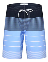 APTRO Bañadores de natación, Pantalones Cortos de los Hombres de Secado rápido Playa Surf Pantalones Cortos de natación Tallas Grandes Raya Azul K13 L precio