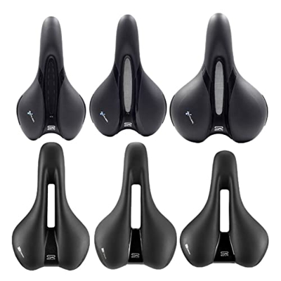 SWEPER 5130 5131 9320 9321 Ciclismo MTB Bicicleta riel Hueco sillín Transpirable Suave Gel de sílice cojín SR Bicicleta (Color : 9321)