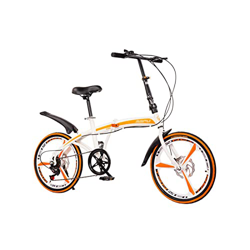 Wonzone ddzxc Bicicletas Eléctricas 20 "Doble Disco Freno Plegable Bicicleta Carretera Bicicleta Ciudad Velocidad Variable Plegable Bicicleta Nuevo en oferta