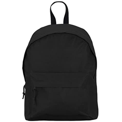 KINKIES Mochila de colores ligera con 13,5 Litros de capacidad y bolsillo frontal grande - Bolsa de estudios y deportes cómoda y ergonómica (Negro) características