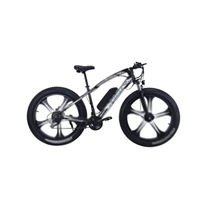 Wonzone ddzxc Bicicletas Eléctricas 4.0 Fat Tire Bicicleta Eléctrica Mountain Lithium Assist Snowmobile Rueda Integrada Velocidad Variable Bicicleta d