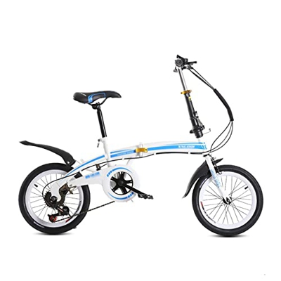 Wonzone ddzxc Bicicletas Eléctricas Bicicleta Plegable 20" para Doble Disco Freno Portátil Mini Bicicleta Plegable Bicicleta De Carretera (Talla : S)