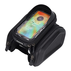 Huairdum Bolsa para Manillar de Bicicleta, Bolsa para Cuadro Delantero, Bolsa para Portabicicletas, Pantalla Táctil para Bicicleta en oferta