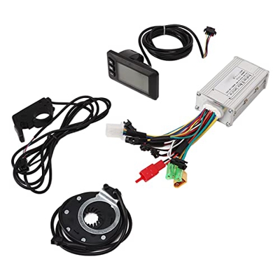 Juego de Controlador de Motor, Groove Design PAS Sine Wave 24V 36V 48V Disipación de Calor Efectiva Acelerador de Pulgar Kit de Controlador de Motor s