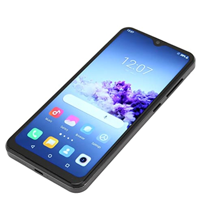 pulun Desbloqueo Facial Smartphone, Batería 4000mAh EU 100‑240V 3 Ranuras para Tarjetas Teléfono Móvil para Llamadas (Enchufe de la UE)