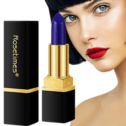 Juzinqu Pintalabios con Cambio de Color de Temperatura mágica, Lápiz Labial Azul Brillante Que Cambia de Color mágico, (Azul Cambiado a Rosa) Lip Stai precio