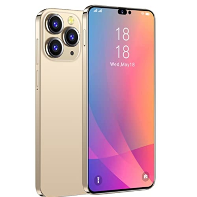 OLIPPO i14proMax Tres cámaras 48MP Teléfono móvil económico 5G Teléfono Inteligente económico 4 GB de RAM, 64 GB de ROM 7800 mAh Teléfonos celulares B