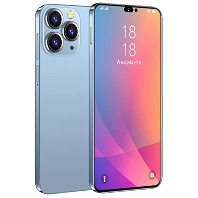 OLIPPO i14proMax Tres cámaras 48MP Teléfono móvil económico 5G Teléfono Inteligente económico 4 GB de RAM, 64 GB de ROM 7800 mAh Teléfonos celulares B