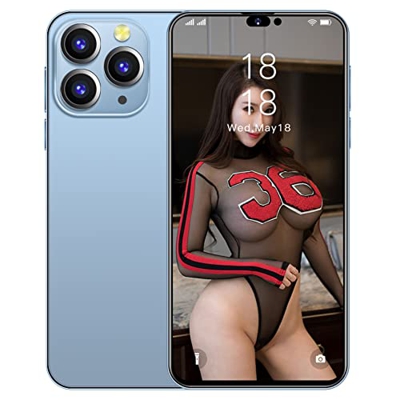 OYhmc i14proMax Dual SIM/GPS/Face ID 6.8 Pulgadas Teléfonos celulares Baratos y Buenos 8GB ROM 32MP + 50MP Android 12 5G 7800mAh Batería Teléfono Inte