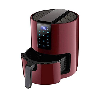 Freidora de aire Freidoras de aire eléctricas de acero inoxidable Horno Cocina sin aceite, preajustes de cocina, recordatorio de precalentamiento y al