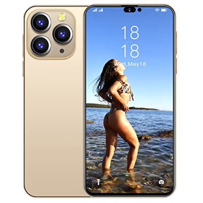 OLIPPO i14proMax Smartphone 6.8 Pulgadas HD Teléfono móvil 7800 mAh batería 5G Smartphone Dual SIM Desbloqueo Facial Tres cámaras con AI 4 GB RAM, 64 