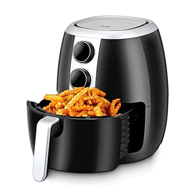 Horno de freidora de aire caliente, freidora de aire para una cocina saludable sin aceite Sin aceite 3.5 litros Tecnología de aire rápido de gran capa