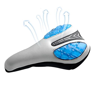 Nupaque Cojín para Asiento de Bicicleta - Funda para Asiento de Bicicleta estática Acolchada con Espuma viscoelástica,Cómodo Asiento de Bicicleta Suav