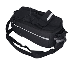 Huairdum Bolsa para Asiento Trasero Bolsa para Asiento Trasero Bolsa para Bicicleta Impermeable A Prueba de Polvo Múltiples Funciones Negro para Monta precio