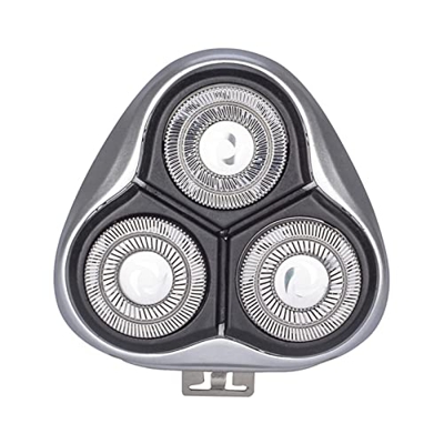SXOPU Cuchilla de afeitar de los hombres eléctricos lavables Cabezas flotantes 3D recargable de afeitar cabezal de reemplazo for la barba Trimmer Km-2