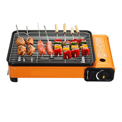 Barbacoa Al Aire Libre, Estufa De Gas para Barbacoa Portátil 3 En 1, Plancha De Cocina De Viaje con Maletín De Transporte para Barbacoa De Camping en oferta