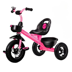 ANUGU Triciclo Infantil, Regalos y Juguetes para Niños y Niñas de 1 a 6 años, Asiento Ajustable y Cesta Trasera Ampliada (Pink Foam Wheel) características