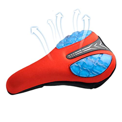 Mgichoom Cojín para Asiento de Bicicleta - Funda de Asiento de Bicicleta Acolchada de Silicona Suave - Cubierta de Asiento de Bicicleta Antideslizante características