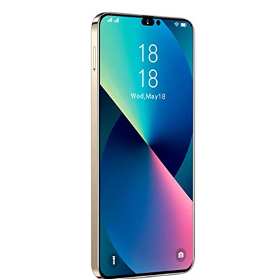 OLIPPO i14proMax 7800mAh 48MP Tres cámaras con AI 4 GB RAM, 64GB ROM Hotshot 3.5 Mm, Jack para Auriculares Pantalla de 6.8 Pulgadas Smartphone Face ID