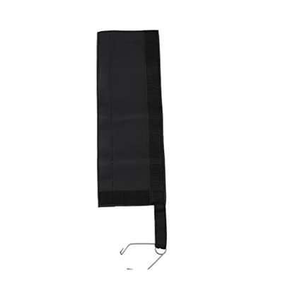 Guangcailun Funda protectora para cuerda de escalada, cubiertas de soga con gancho de acero inoxidable, Negro