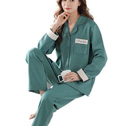 Pijama Mujer Verano, Pjs para Mujer Conjuntos De Pijamas Esponjosos De Invierno Conjunto De Rayas Creativas Estampado A Cuadros Pijamas De Algodón Ver características