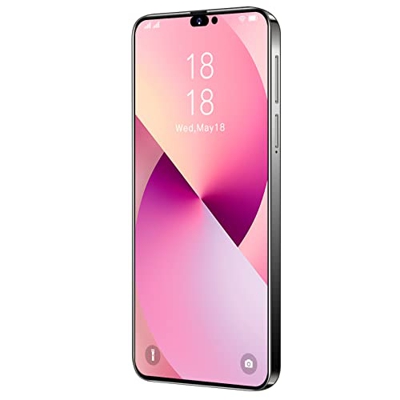 OLIPPO i14proMax 4GB ROM, 64GB SD Ten-Core Mobile Phone 5G Cheap Smartphone Smartphone 6.8 Inch HD Mobile Phone Free Mobile Phone Face ID,Black,L