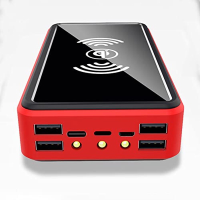 VBVARV Power Bank 8000-30000Mah, Cargador Portátil 4 USB 2.1A Carga Rápida, Micro USB-C Paquete Batería Externa Doble Entrada Teléfono Celular, Tablet