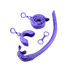 BEALIFE Snorkel Tube Professional Watersport Tubes con caja de almacenamiento Rose Red , Violeta precio
