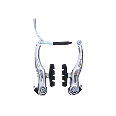 Bicicletas montaña aleación V Pinza de Freno Frenos Accesorios de equitación Conjunto de componentes de Nivel Delantero Trasero, Plata (Color : Silver