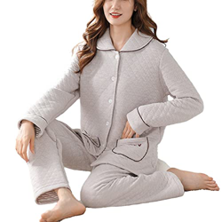 Pijama Mujer Verano, Pjs Para Mujer Conjuntos De Pijamas Esponjosos De Invierno Conjunto De Pijamas De Algodón Gris Con Estampado A Cuadros Creativos  características
